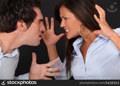 Couple having argument