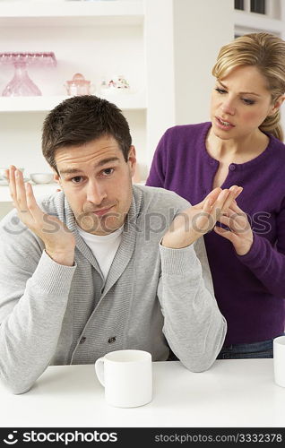 Couple Having Argument At Home