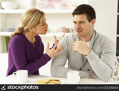 Couple Having Argument At Home