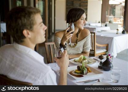 Couple Having Dinner