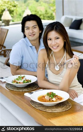 Couple Having Lunch