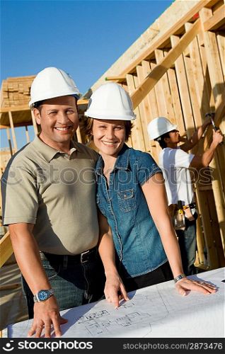 Couple Having Their House Built