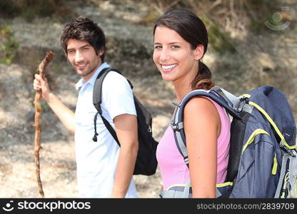 couple hiking