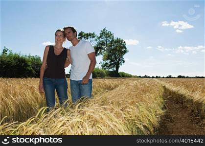 Couple in a field