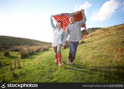 Couple in countryside
