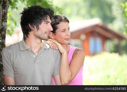 Couple in holiday home