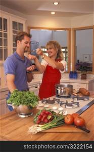 Couple in Kitchen