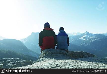 couple in mountains