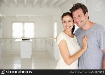 Couple in new home