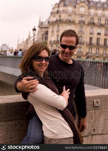 Couple in Paris France