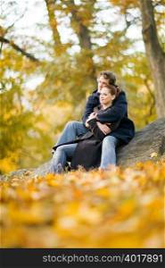 Couple in park