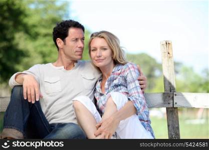 couple in the countryside