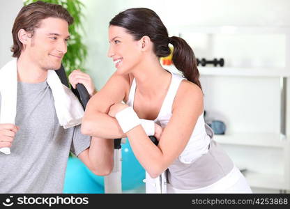 Couple in the gym