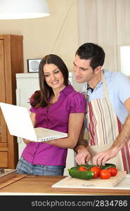 Couple in the kitchen