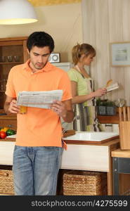 couple in the kitchen