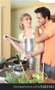 Couple in the kitchen
