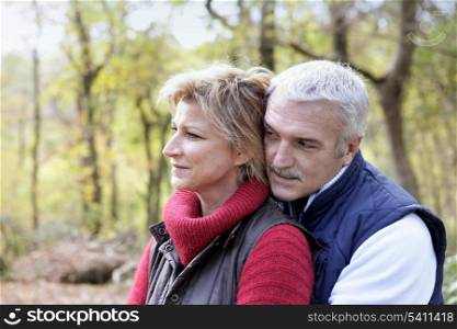 Couple in the woods