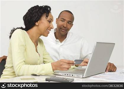 Couple Making an Online Transaction