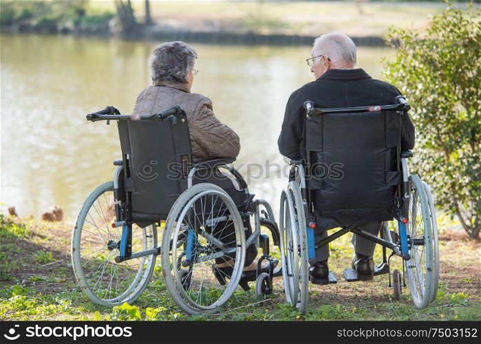 couple next to the lake