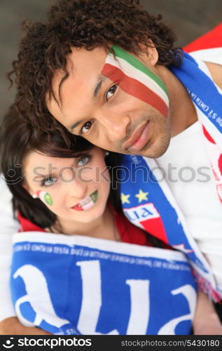 couple of italian supporters