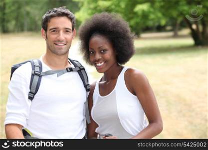 couple on a hike