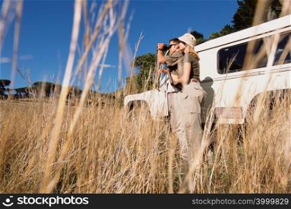 Couple on a safari