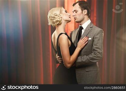 Couple on a stage