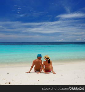 Couple on a tropical beach