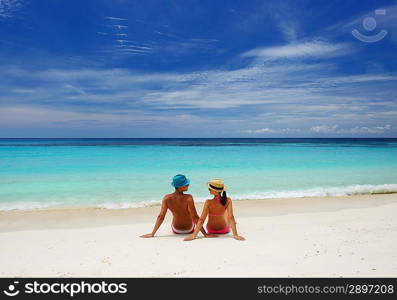 Couple on a tropical beach