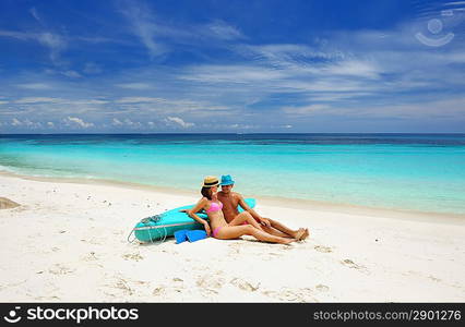 Couple on a tropical beach