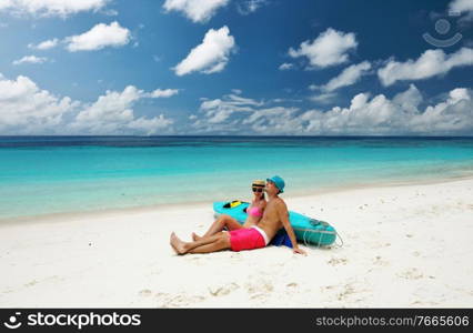 Couple on a tropical beach