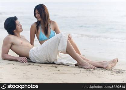 Couple On Beach