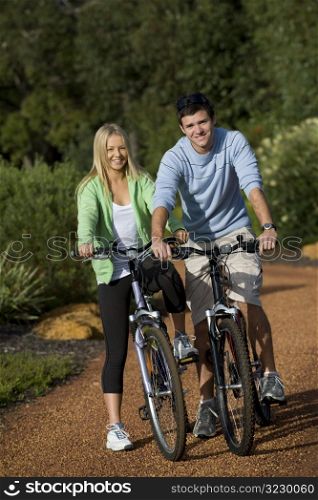Couple On Bikes