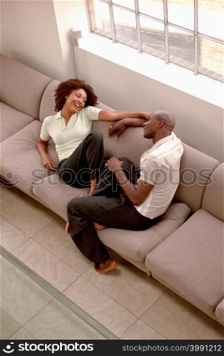 Couple on couch
