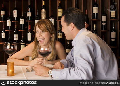 Couple on dinner date