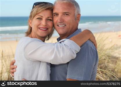 Couple on holiday by the seaside