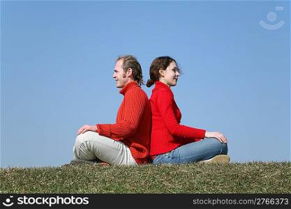 couple on meadow