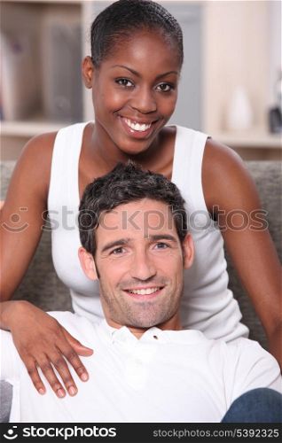 couple on the sofa