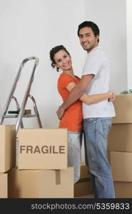 Couple packed for big move