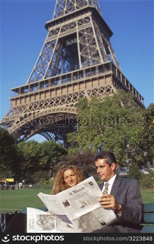 Couple Reading the Paper