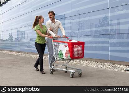 Couple shopping