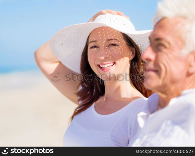 Couple sitting on the beach. Just us and the ocean