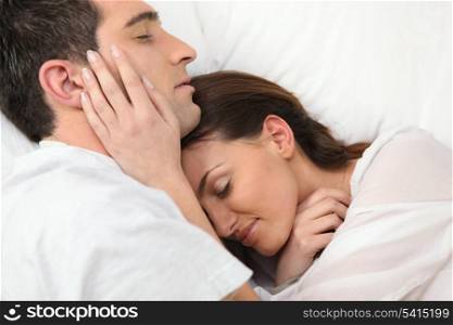 couple sleeping together