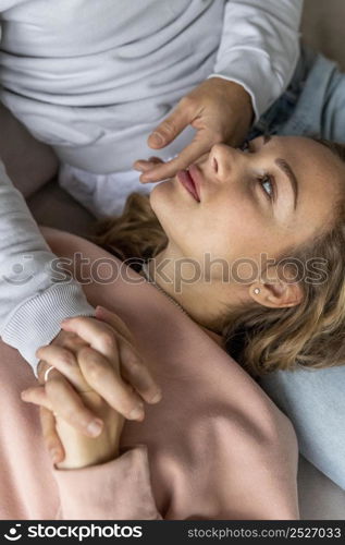 couple spending time together home