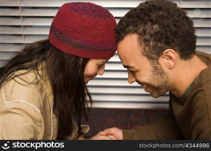 Couple Touching Foreheads