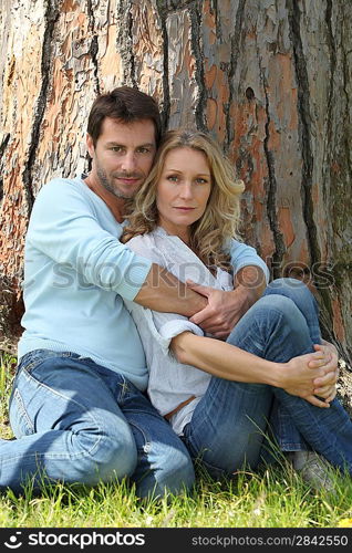 Couple under a tree