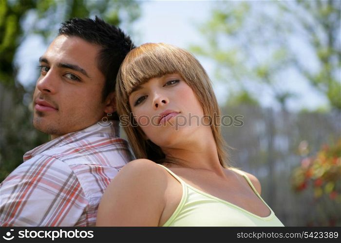 couple walking in the park