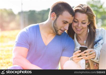 Couple weds at messages in your mobile phone