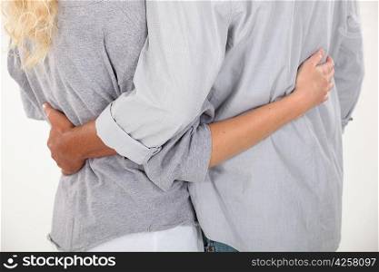 Couple with backs to camera