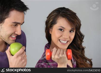 Couple with healthy lifestyle